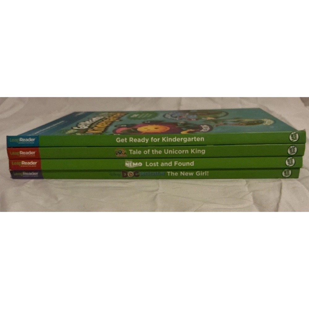 Lot Of 4 Leapfrog LeapReader Hard Cover Books, Dora, Nemo, Doc McStuffins.. - Picture 8 of 11